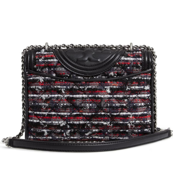 Tory burch fleming small tweed shoulder bag - Picture 3 of 7
